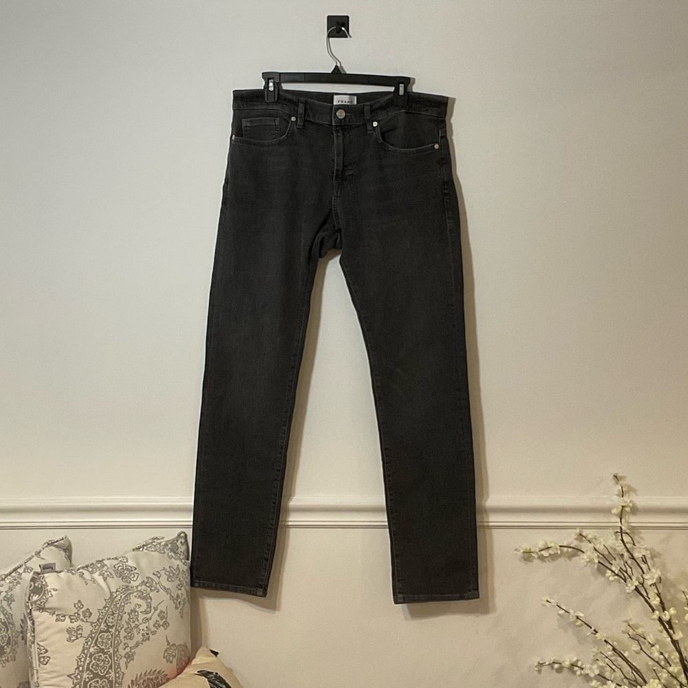 Frame Denim Charcoal Slim Jeans